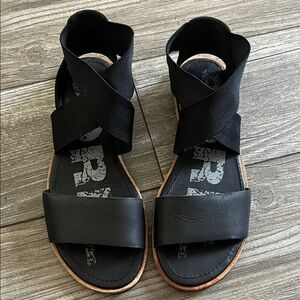 SOREL Black Strappy Ella Sandals